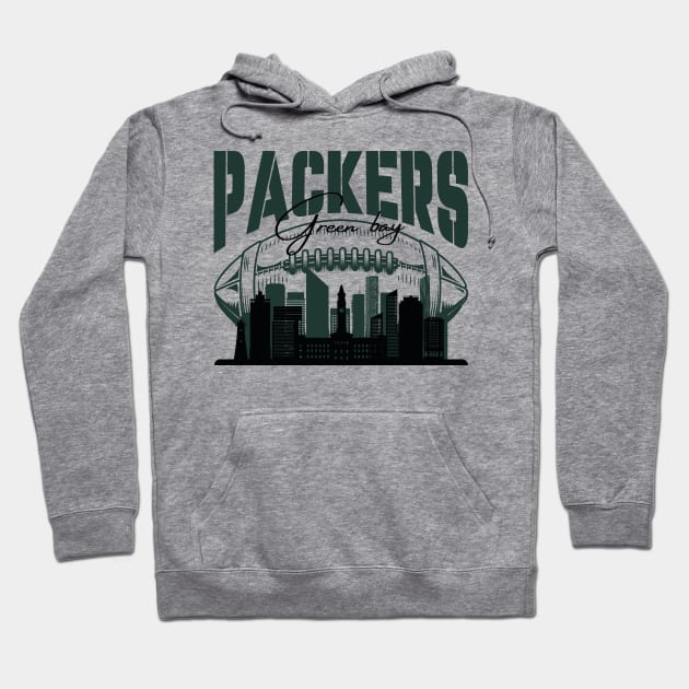 PACKERS FOOTBALL Hoodie by soft and timeless